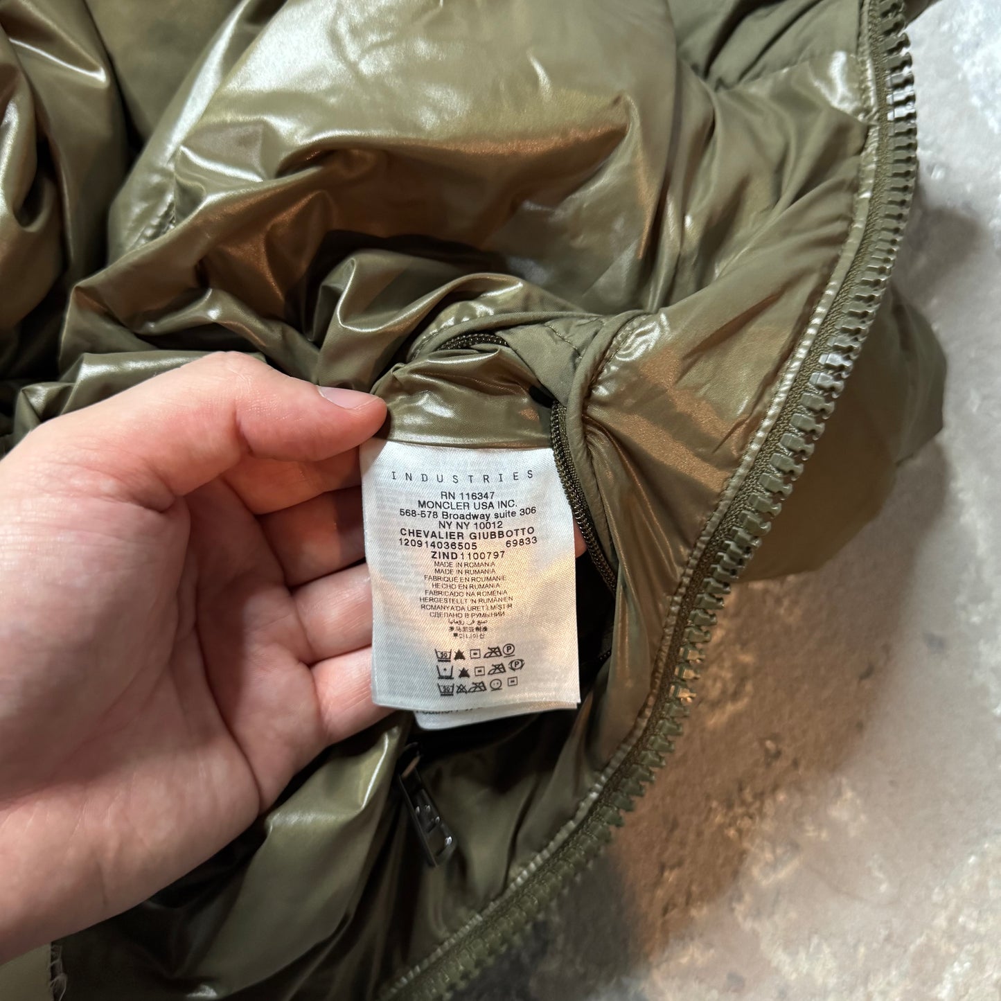 CHEVALIER DOWN JACKET - SIZE 1 (Fits S)