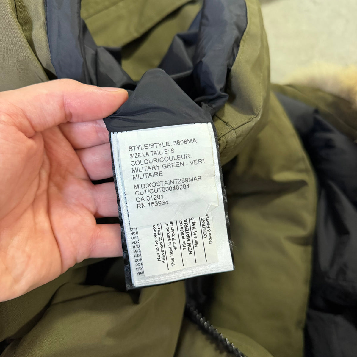 WYNDHAM PARKA - SIZE FUSION S (Fits XS/S)
