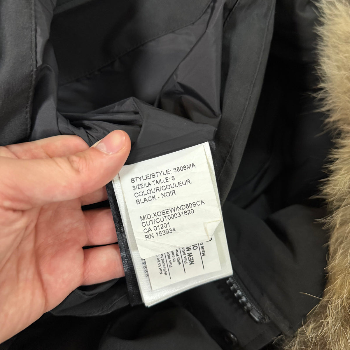 WYNDHAM PARKA - SIZE FUSION S (Fits XS/S)