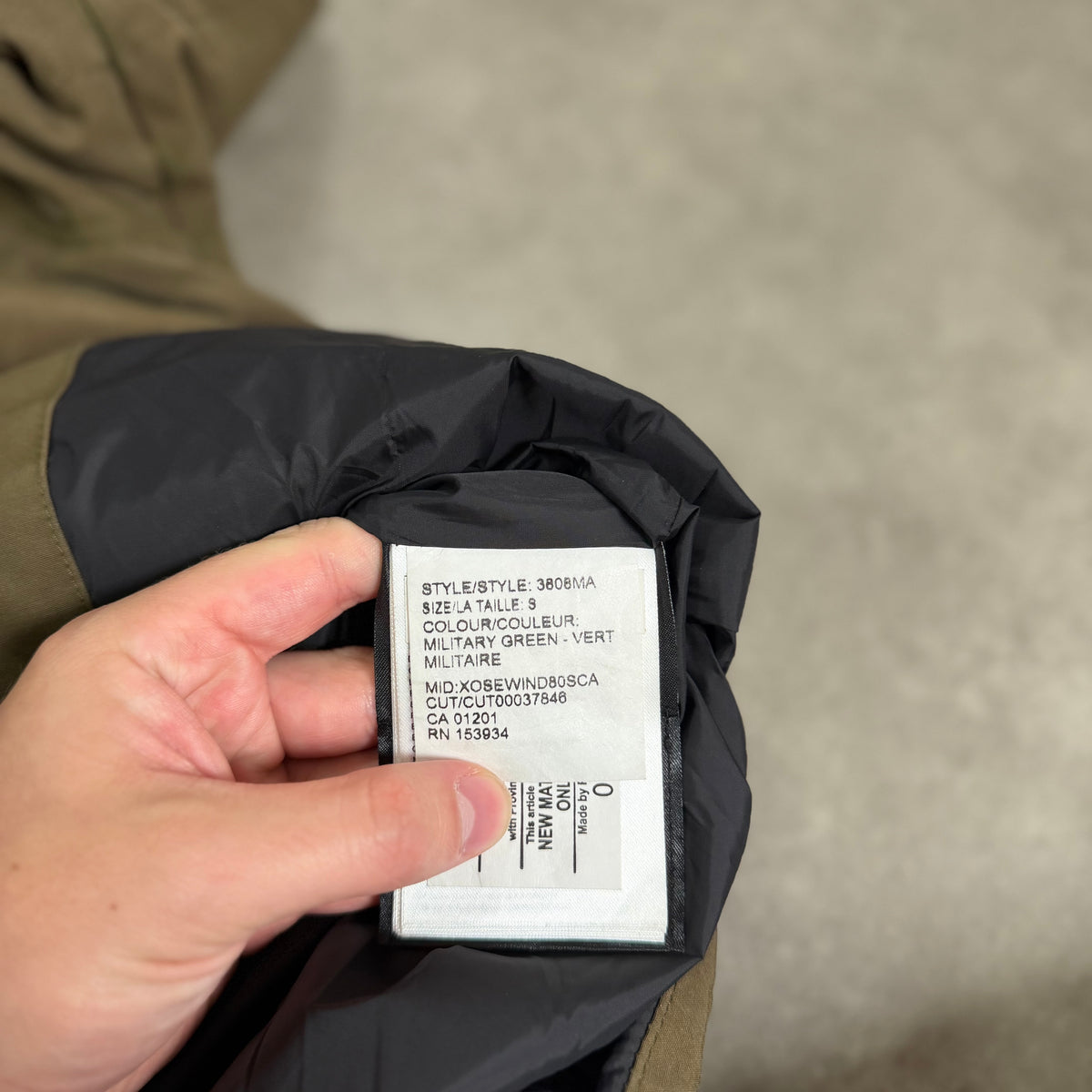WYNDHAM PARKA - SIZE FUSION S (Fits XS/S)