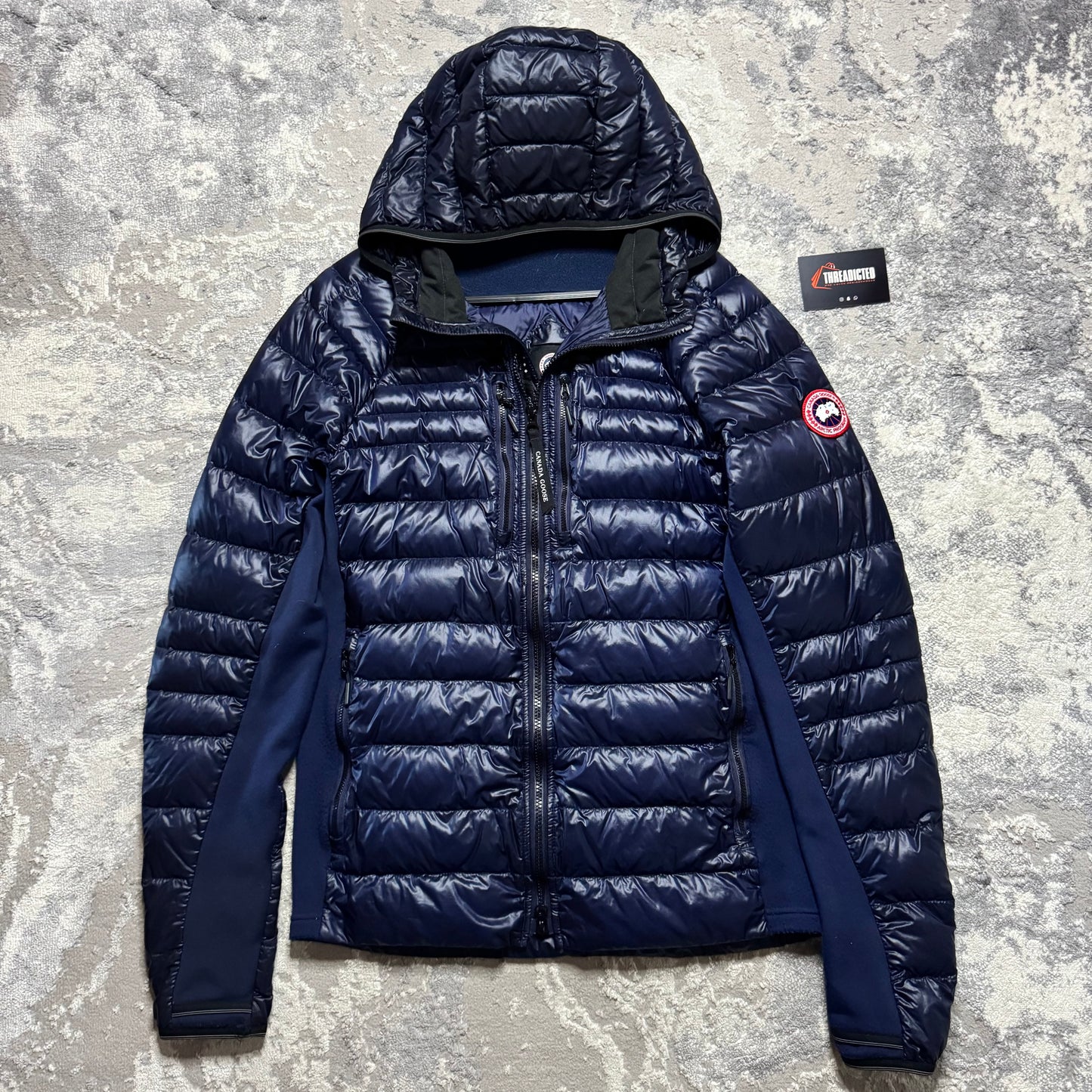 HYBRIDGE LITE HOODED DOWN JACKET - SIZE M (Fits S/M)